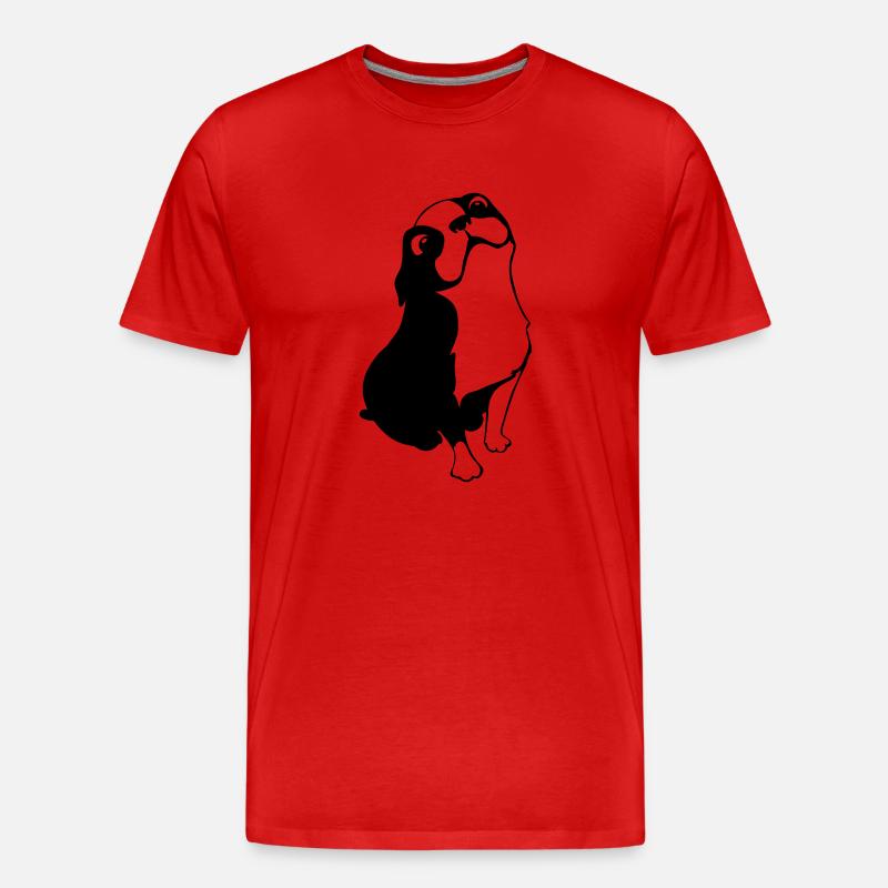 ossi2 - Männer Premium Bio T-Shirt - Rot