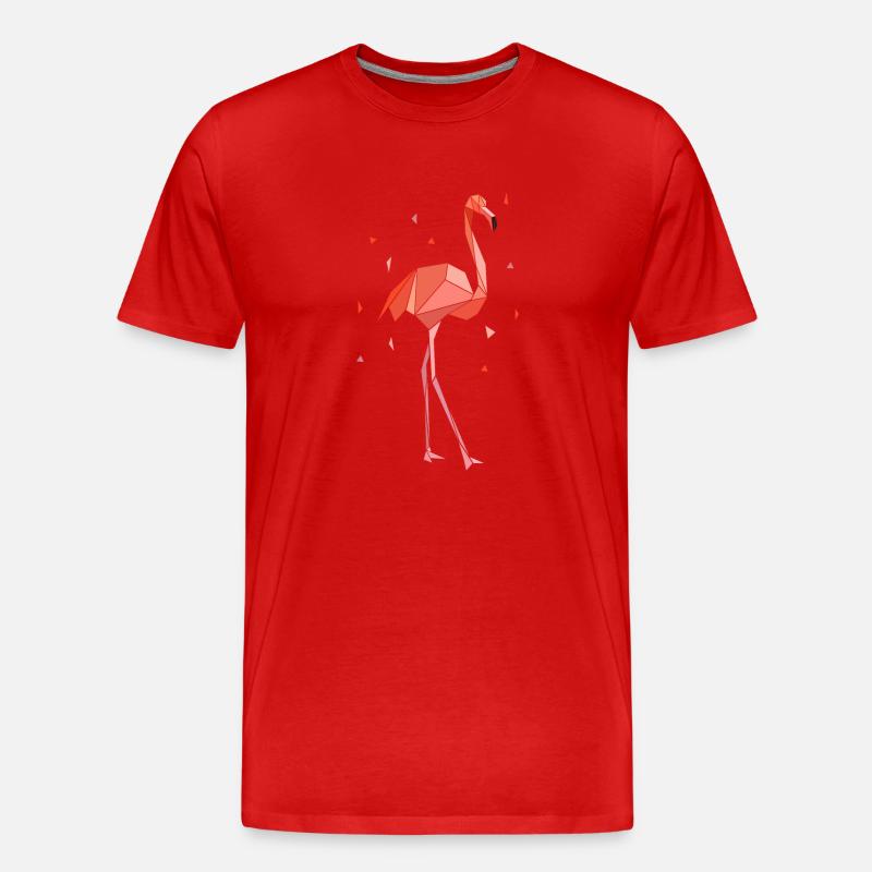 Flamingo - Männer Premium Bio T-Shirt - Rot