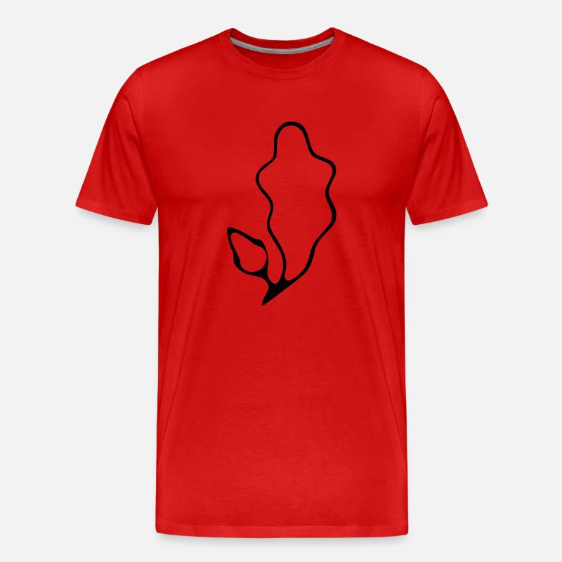 Pony Kleinpferde Brand - Männer Premium Bio T-Shirt - Rot