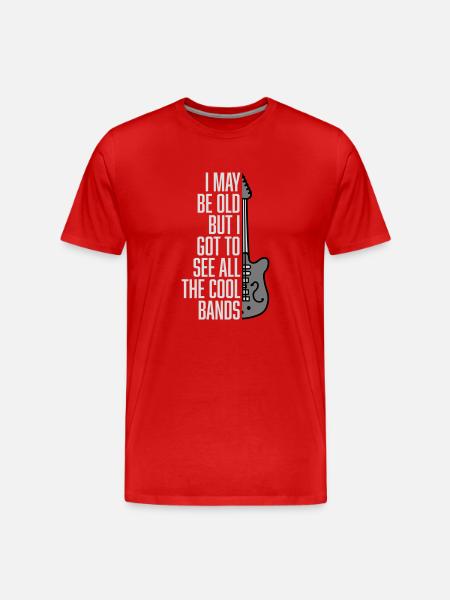 I may be old - Men's Premium Organic T-Shirt - red