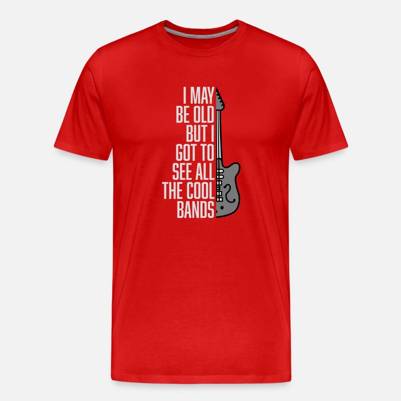 I may be old - Men's Premium Organic T-Shirt - red