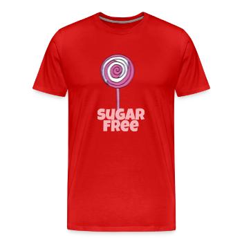Sucette sans sucre - T-shirt bio Premium Homme - rouge - Devant - Damien (186cm)