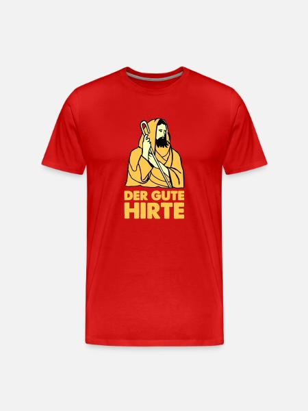 Jesus Shepherd - Men's Premium Organic T-Shirt - red