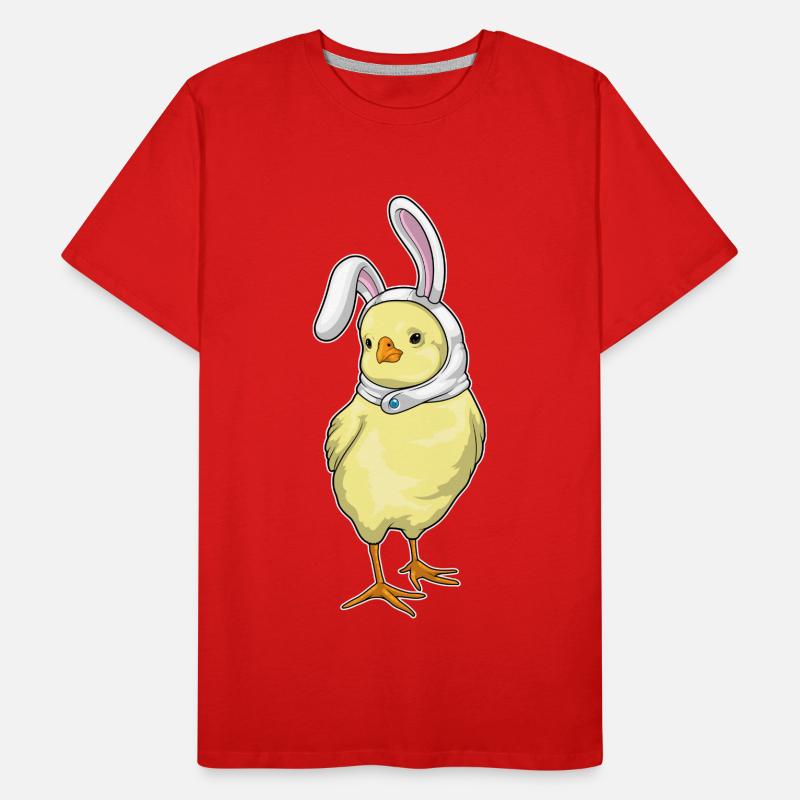 Chick Bunny Easter Men's Premium Organic T-Shirt