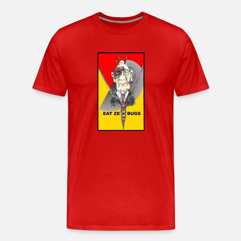 eat ze bugs - Männer Premium Bio T-Shirt - Rot