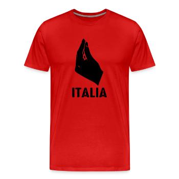 Italie Italien Italien Italie - T-shirt bio Premium Homme - rouge - Devant - Damien (186cm)