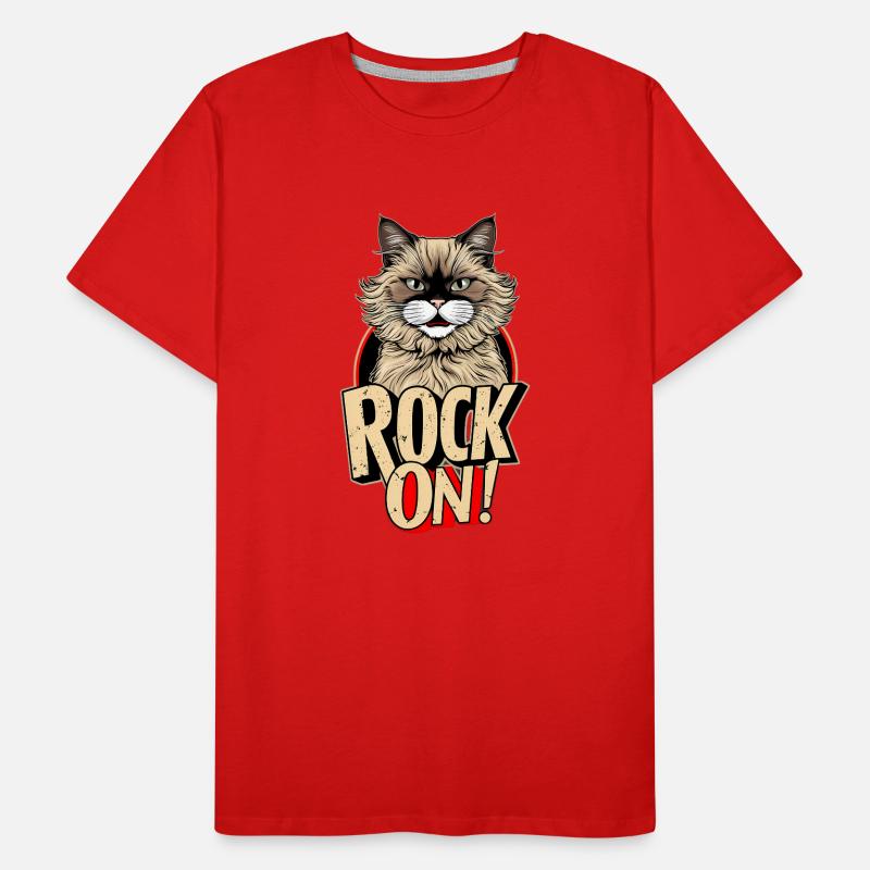 Chat - Rock on T-shirt bio Premium Homme