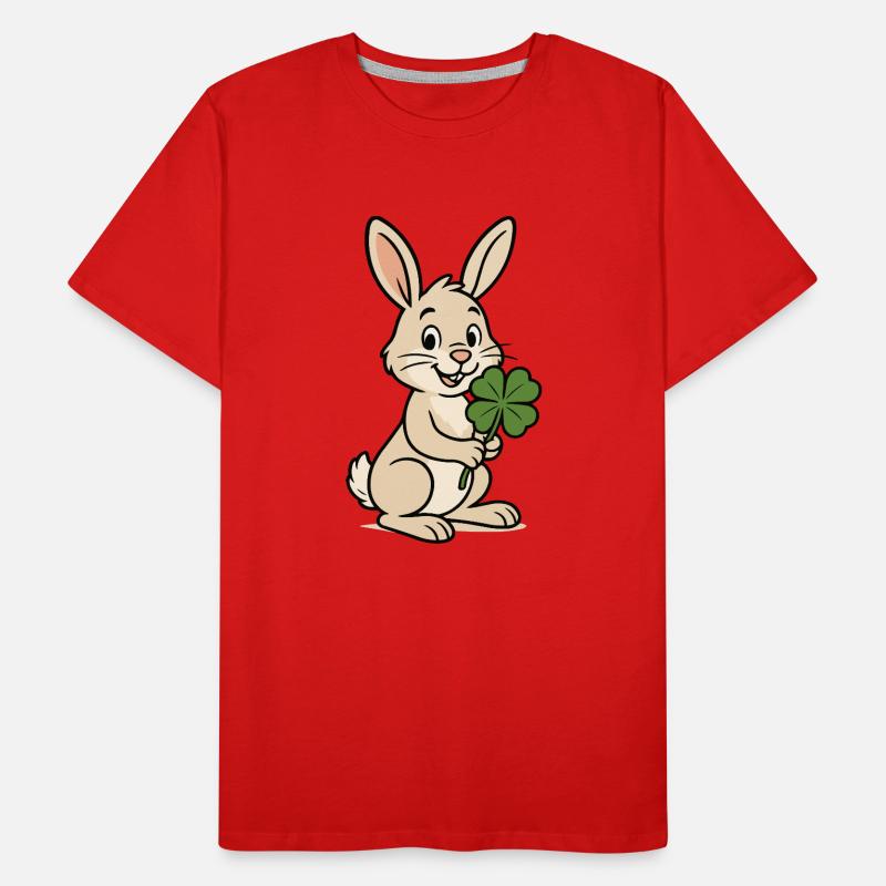 Trèfle de lapin T-shirt bio Premium Homme