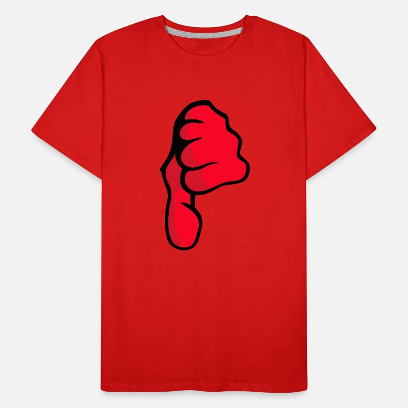 pouces vers le bas T-shirt bio Premium Homme