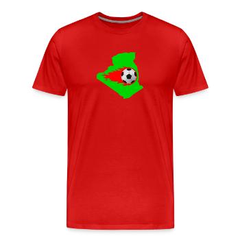 Fußball Algerien - Männer Premium Bio T-Shirt - Rot - Vorne - Damien (186cm)