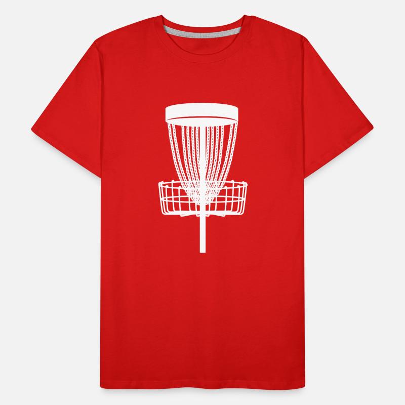 Disc Golf Basket Disc Golf Silhouette Discgolfer T-shirt bio Premium Homme