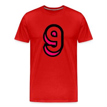9. BIRTHDAY. HAPPY BIRTHDAY - Men's Premium Organic T-Shirt - red - Front - Damien (186cm)