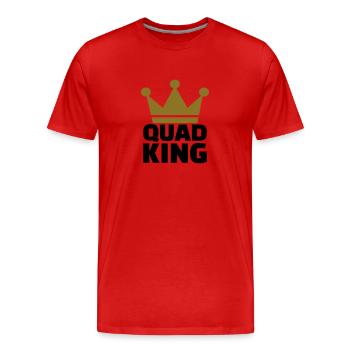 Quad - Männer Premium Bio T-Shirt - Rot - Vorne - Damien (186cm)