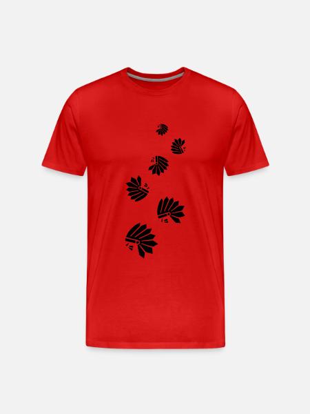 Indian head symbol - Men's Premium Organic T-Shirt - red