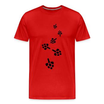 Beer hops icon - Men's Premium Organic T-Shirt - red - Front - Damien (186cm)