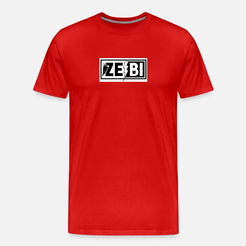 ZeBi Wings und Lightning Devil - Männer Premium Bio T-Shirt - Rot