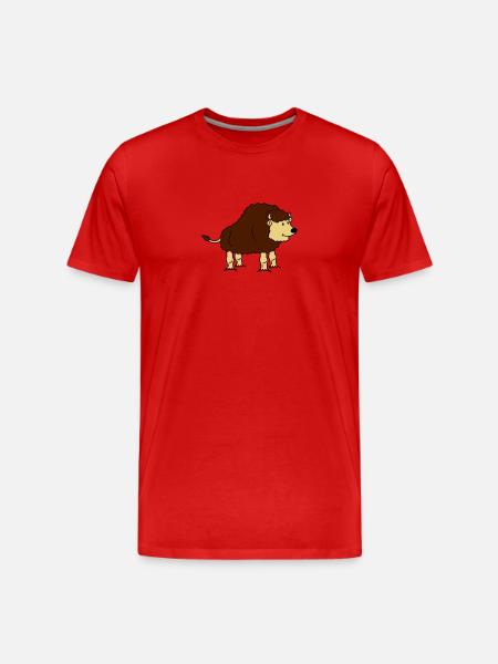 bison - Men's Premium Organic T-Shirt - red