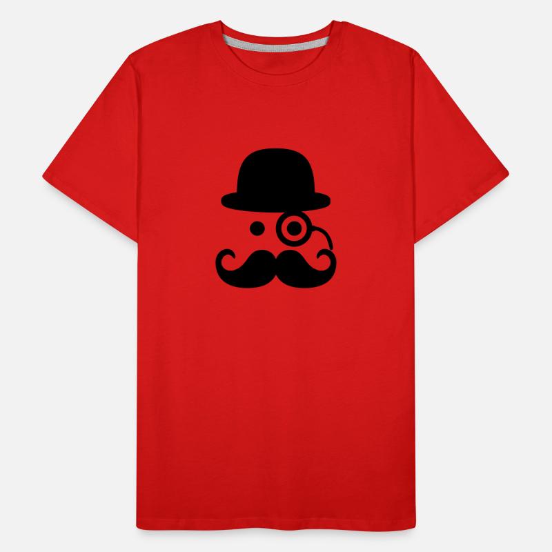 Smiley Mustache Men's Premium Organic T-Shirt