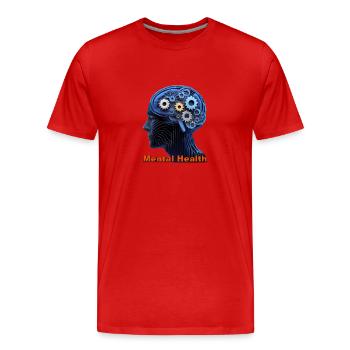 À tes souhaits - T-shirt bio Premium Homme - rouge - Devant - Damien (186cm)