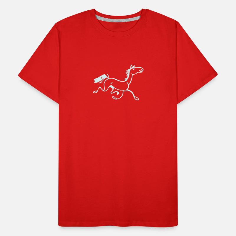 dada-Pferd Männer Premium Bio T-Shirt