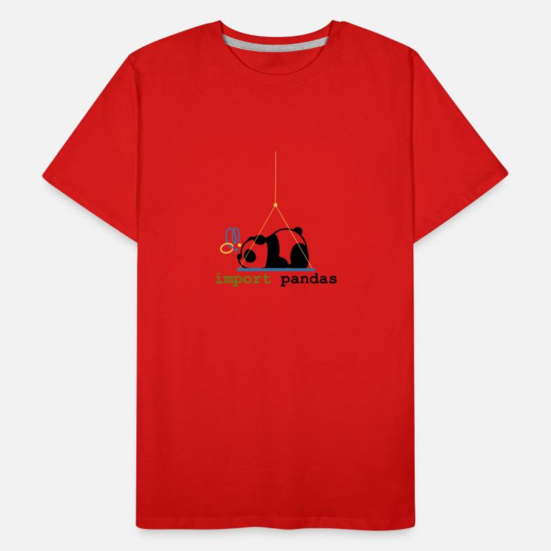 Python-Witze Pandas importieren Programmierung Männer Premium Bio T-Shirt