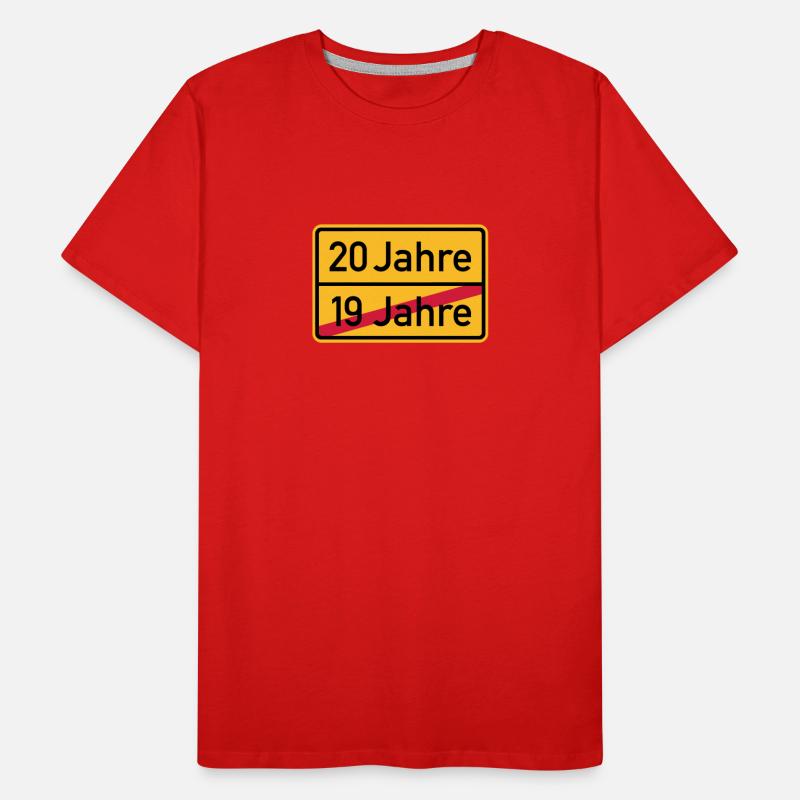 20. Geburtstag Männer Premium Bio T-Shirt
