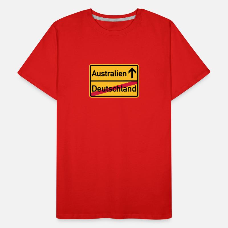 Australien Männer Premium Bio T-Shirt