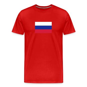 Russland - Männer Premium Bio T-Shirt - Rot - Vorne - Damien (186cm)