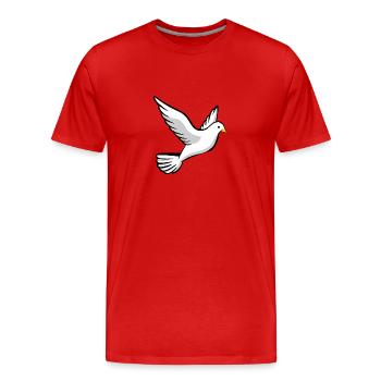 dove93 - Men's Premium Organic T-Shirt - red - Front - Damien (186cm)