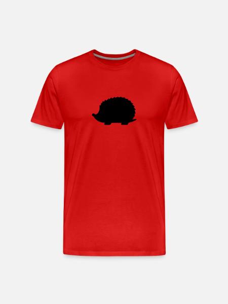 hérisson - T-shirt bio Premium Homme - rouge
