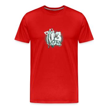 clown 13 - Men's Premium Organic T-Shirt - red - Front - Damien (186cm)