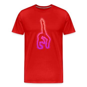 Turnerin Gymnastik Handstand Kinder Turnen Mädchen - Männer Premium Bio T-Shirt - Rot - Vorne - Damien (186cm)