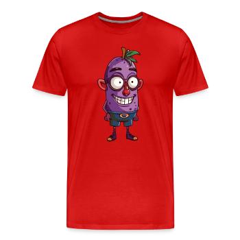 fruit - T-shirt bio Premium Homme - rouge - Devant - Damien (186cm)
