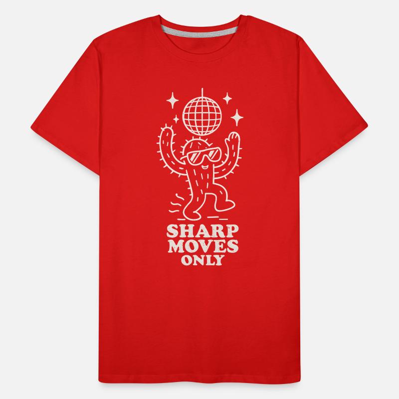 Disco Cactus: Only Sharp Movements Men's Premium Organic T-Shirt