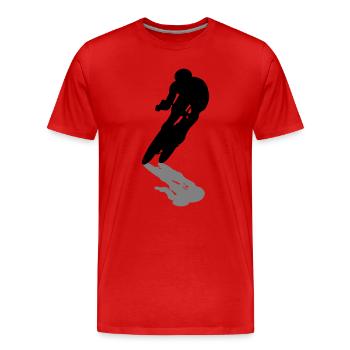 Coureur - T-shirt bio Premium Homme - rouge - Devant - Damien (186cm)