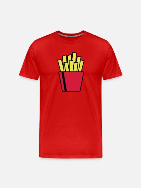 Frites - T-shirt bio Premium Homme - rouge