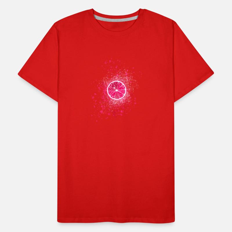zitrone,pink,graffiti,pop-art Männer Premium Bio T-Shirt