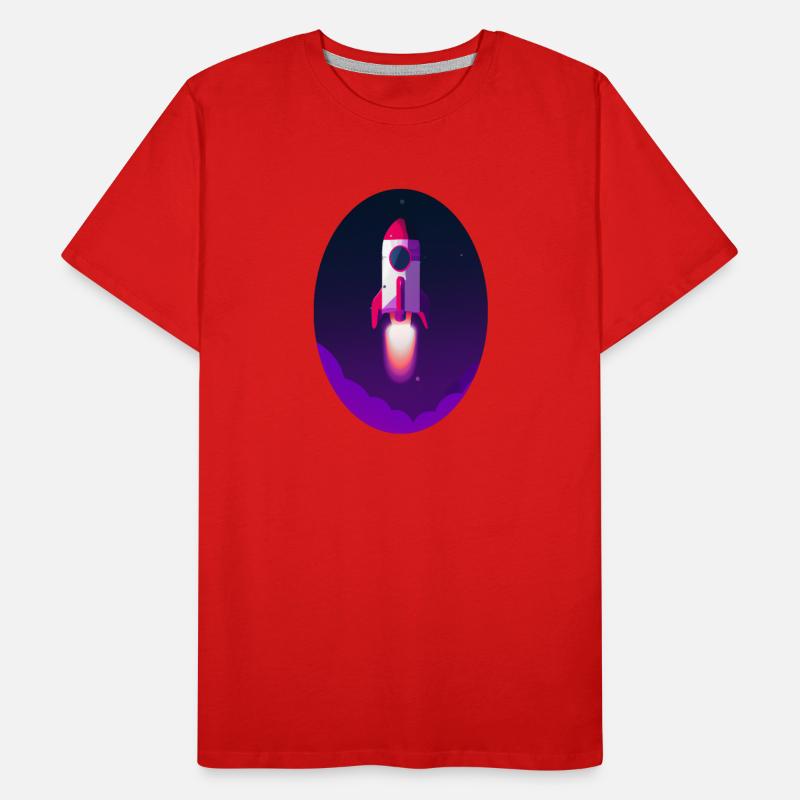 Fusée spatiale T-shirt bio Premium Homme