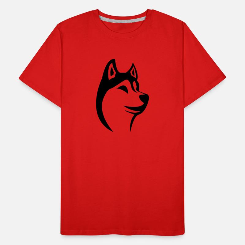 husky Men's Premium Organic T-Shirt