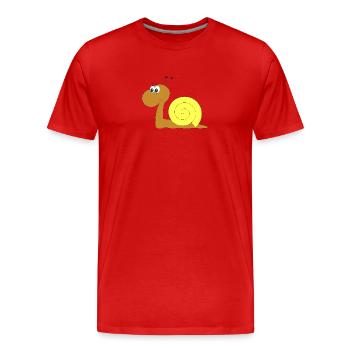 schne 3 - Männer Premium Bio T-Shirt - Rot - Vorne - Damien (186cm)