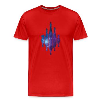 JEU D’ÉCHECS ÉCHECS - T-shirt bio Premium Homme - rouge - Devant - Damien (186cm)