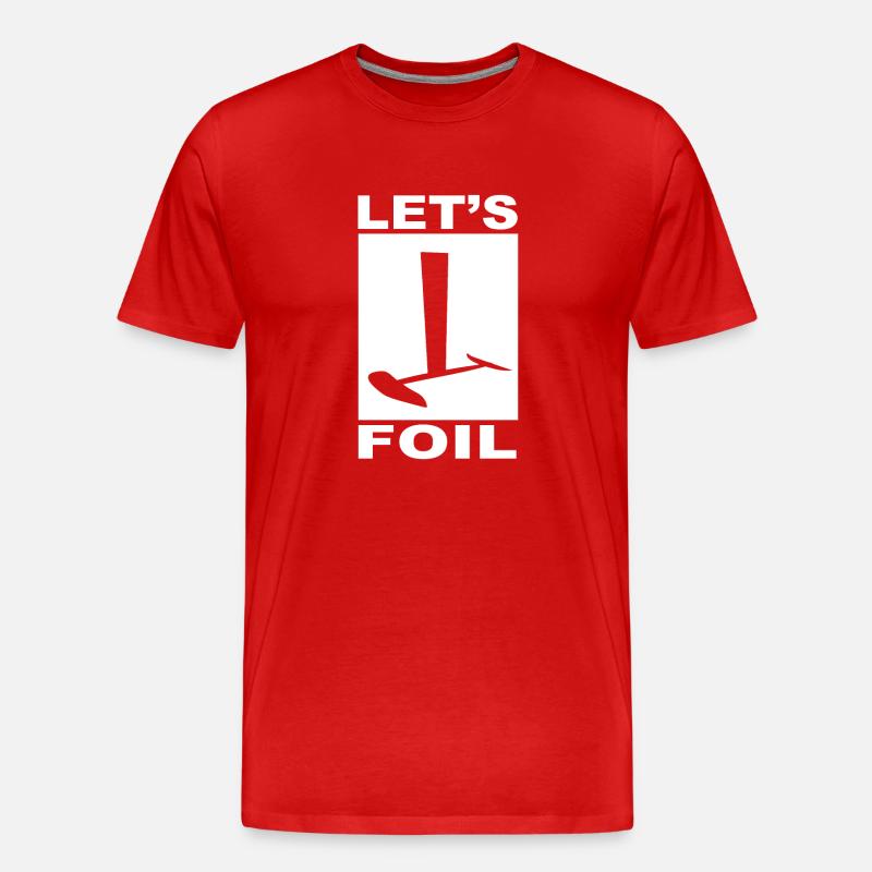 LASS S FOIL! - Männer Premium Bio T-Shirt - Rot