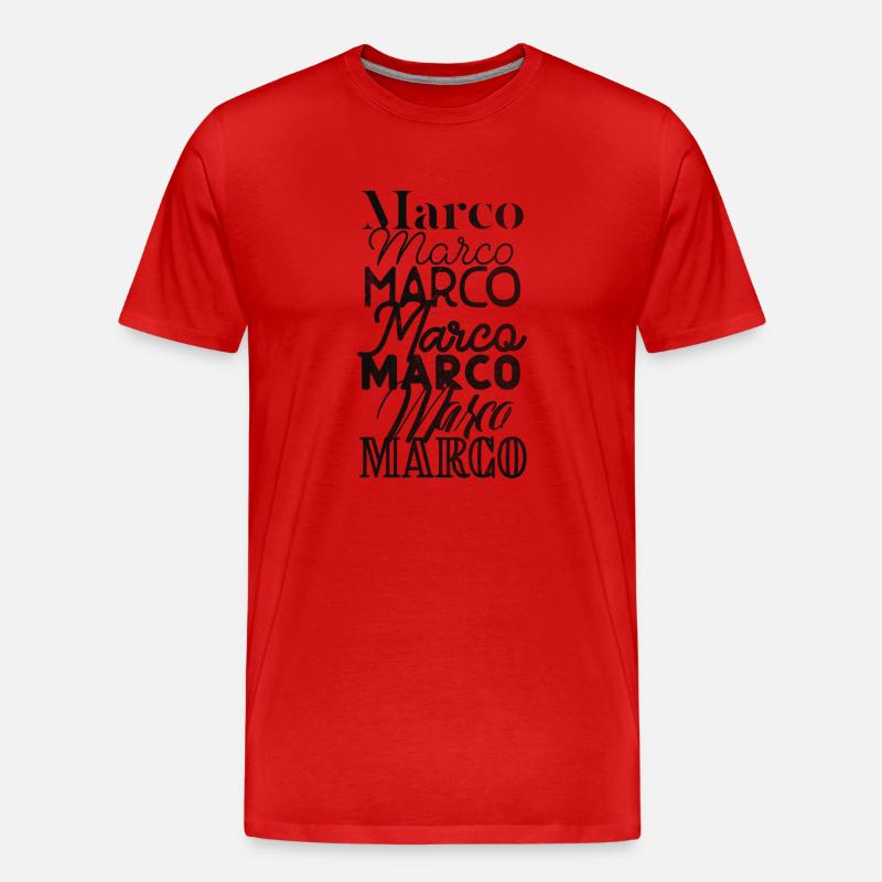 MARCO - Männer Premium Bio T-Shirt - Rot