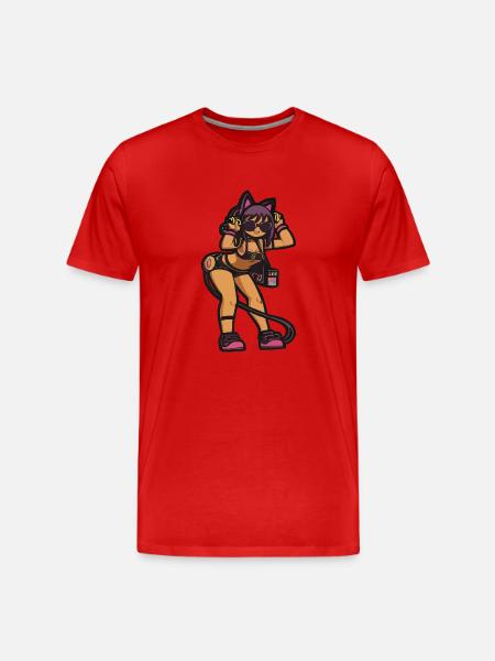 Cat Cosplay - Men's Premium Organic T-Shirt - red