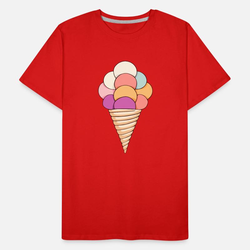 Eiscreme Männer Premium Bio T-Shirt