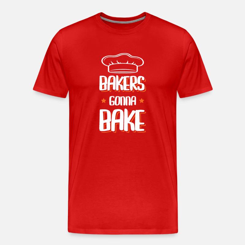 Bakers gonna Bake - Männer Premium Bio T-Shirt - Rot