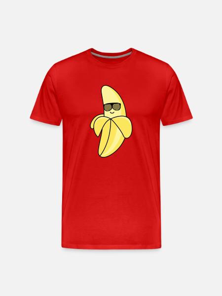 cool banana - Men's Premium Organic T-Shirt - red