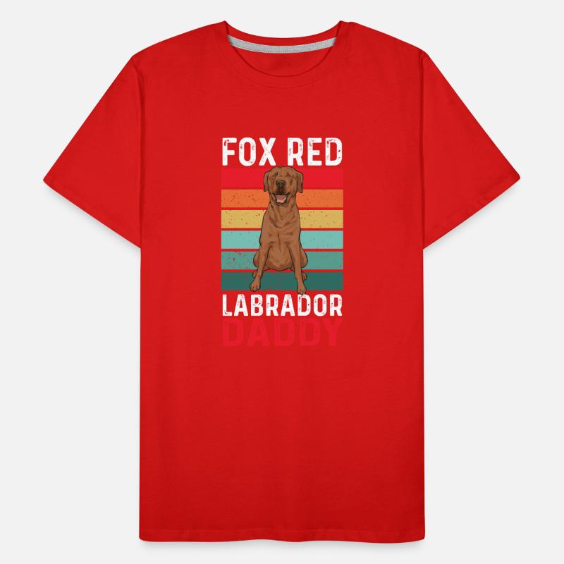 Foxred Labrador Fuchsroter Labrador Retriever Männer Premium Bio T-Shirt