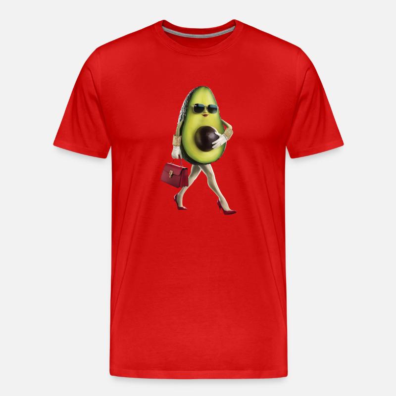 Frauen Avocado - Männer Premium Bio T-Shirt - Rot