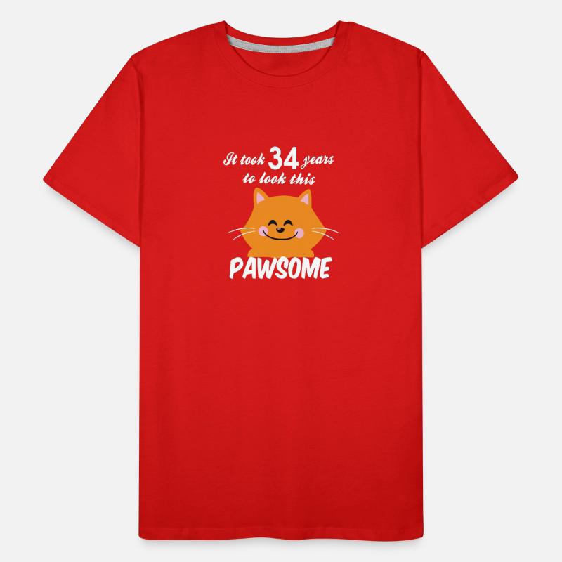 Il a fallu 34 ans pour regarder ce pawsome T-shirt bio Premium Homme